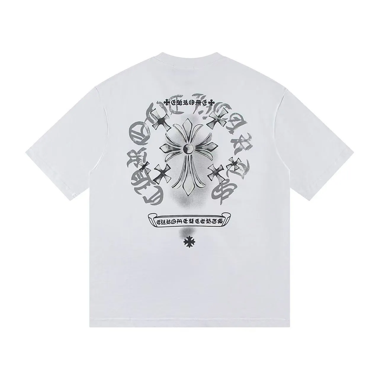 🅿️146 Style: 2025 new Croix Heart short-sleeved T-shirt Material: High version 300g double yarn combed cotton Size: S～XL Color: White Style number: Z019